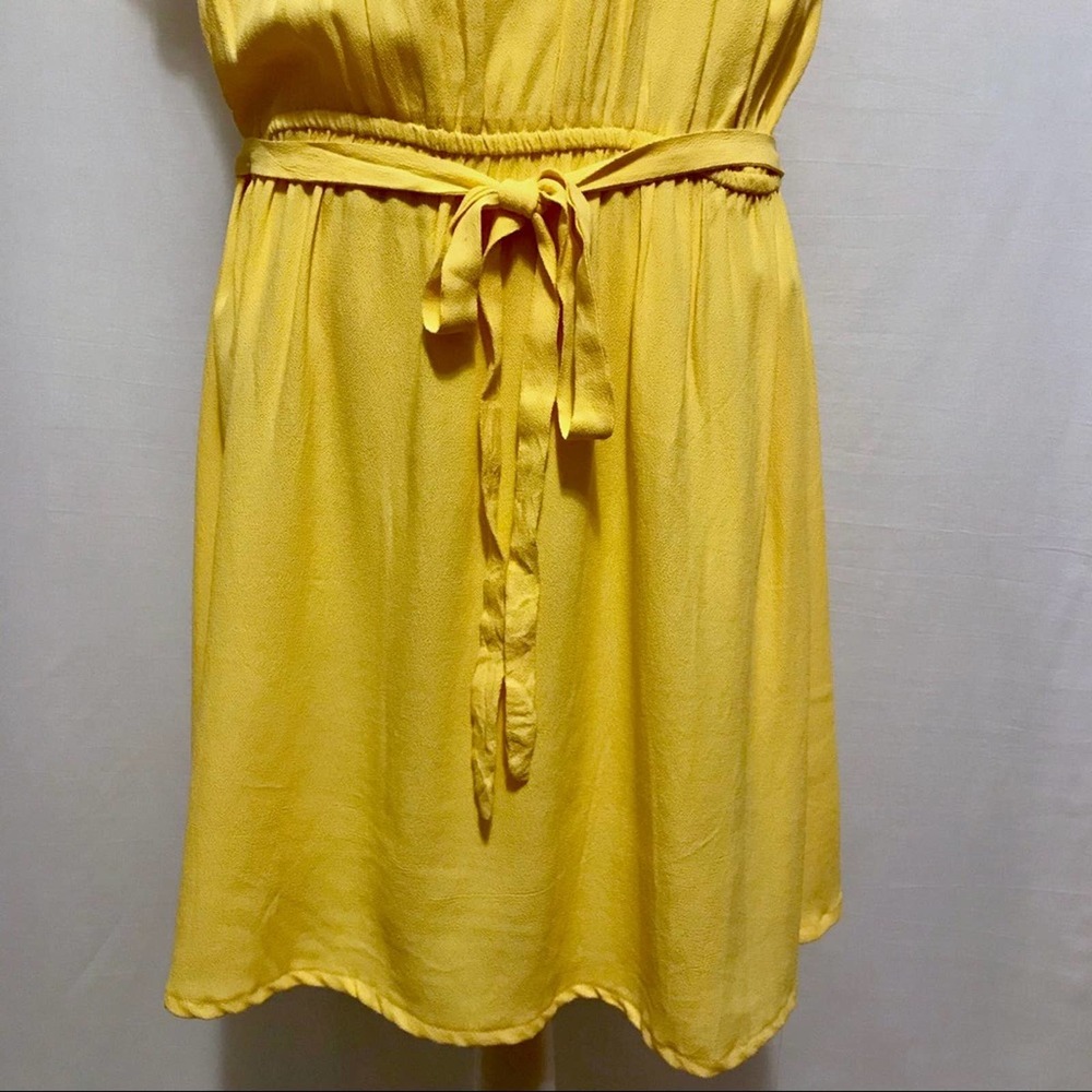 Loft Plus Size NWT Yellow Floral Ruffle Dress Women Various - Picture 3 of 14